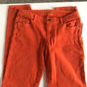 Michael Kors Skinny Leg Orange Spice Jeans Size 4
